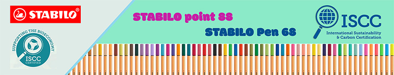 Stabilo certificazione ISCC: pen 68 e point 88